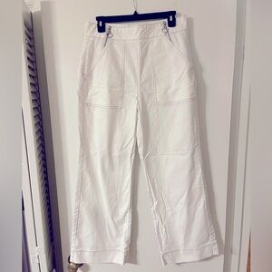 White, Wide Leg Kate Spade Pant